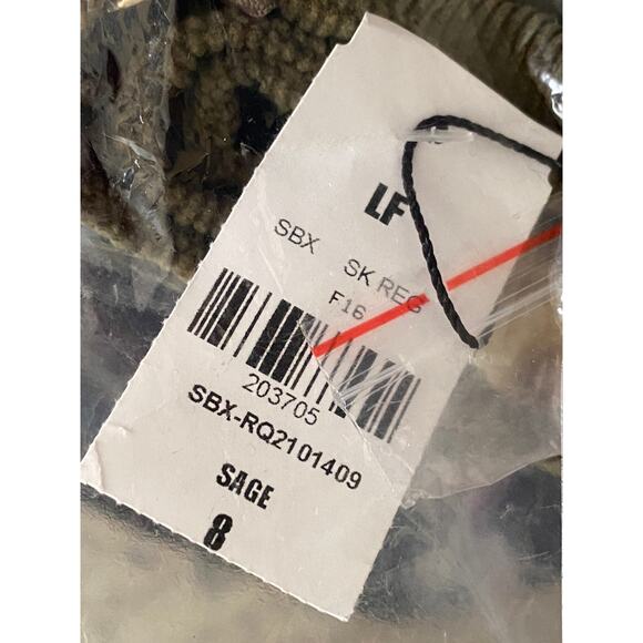 LF E-Lady Sage Green Back Zip A-Line Mini Skirt Women's Size 8 NWT - Picture 4 of 5